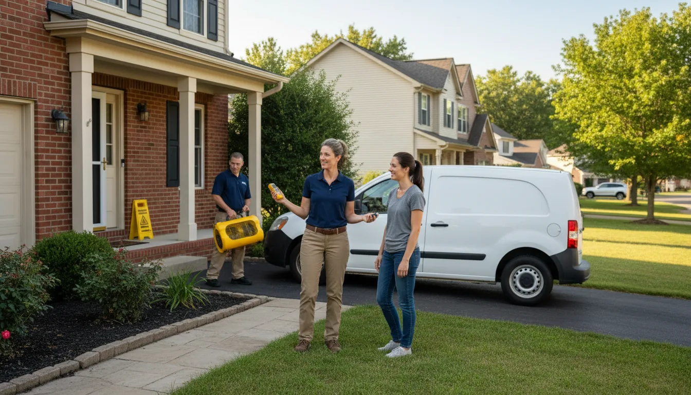Water restoration image for Dehumidification And Cleanup Services in Benton, KY